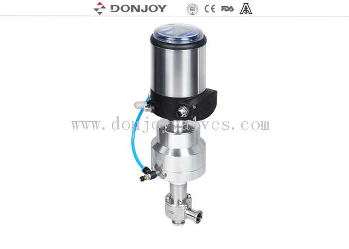 Válvula de actuador neumático de acero inoxidable para la regulación aséptica con el regulador/el posicionador