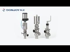 316L Válvula de asiento neumático de retroceso farmacéutico