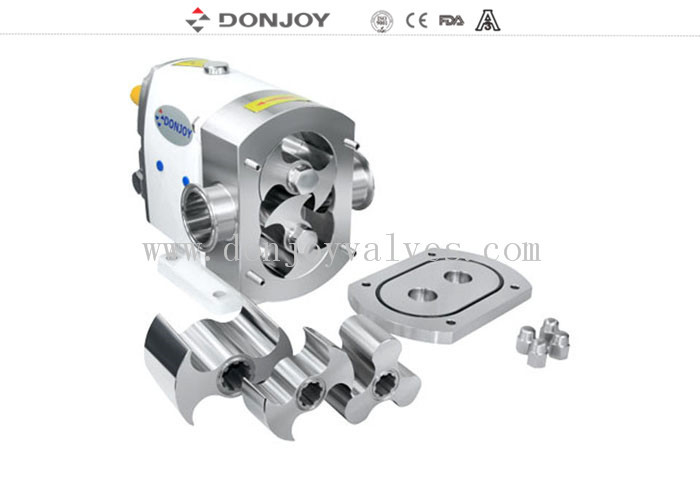 Donjoy TUL-25 bomba de lóbulo del rotor horizontal con rotores mariposa y sello de señal