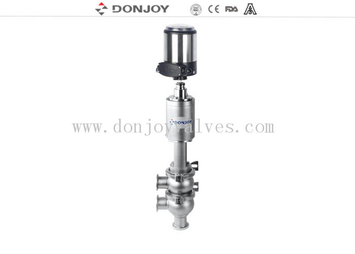 Donjoy TL Tipo 316L Válvula de asiento sanitario de marcha atrás con cabeza de control