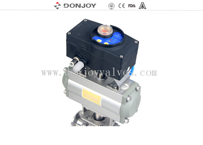 Válvula con el actuador de aluminio con la unidad de control inteligente de C TOP-1561 al PLC de la reacción
