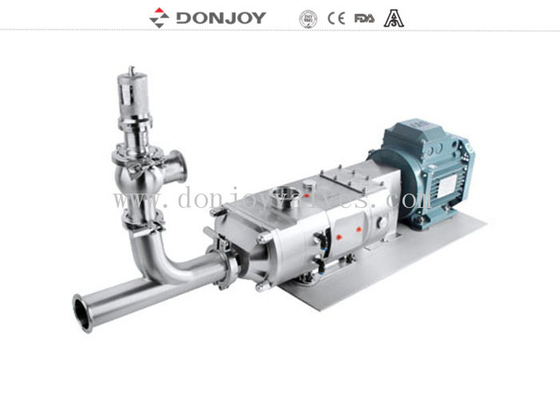 Bombas de doble tornillo sanitarias multipropósito para mezclar gas, líquido y sólido de grado alimenticio DONJOY