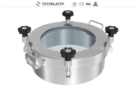 SS316L Manhole circular cubre 450 × 100 mm para el tanque de agitación farmacéutica