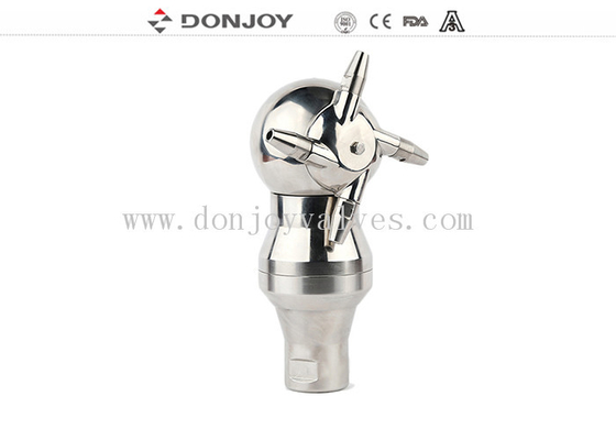 Bola de pulverización rotativa higiénica Sus316 de 8MM, cabezal de chorro de 360°