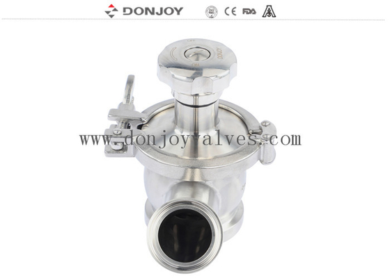 SS316 Tri Clamp Sanitario Radial del Tanque de la válvula de fondo Pneumático con sello de PTFE